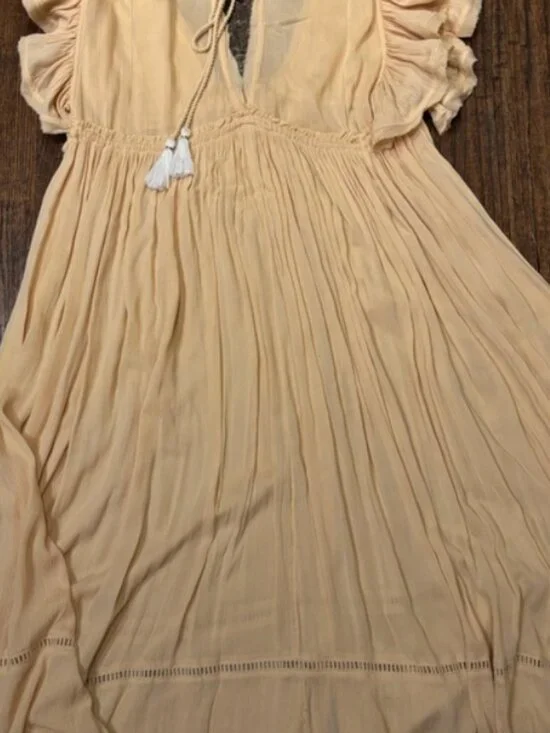 Free Peope Bohemian Maxi Dress with Embroidery sz XS - Picture 4 of 5